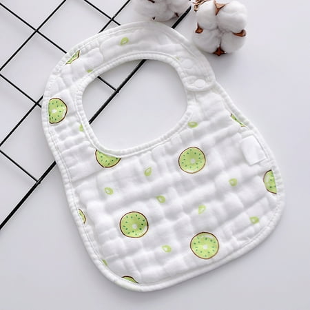 

Wolfast Promotion Newborn Toddler Baby Fashion Cute Fruit Pattern Cotton Gauze Frenulum Bib Saliva Towel