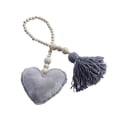 thumbnail image 1 of GROWTH TANK Assorted Wooden Tassel Pendant Net Curtain Tie Rope Hanging Ornament Gray Heart, 1 of 6