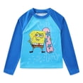 thumbnail image 2 of SpongeBob SquarePants UPF 50+ Rash Guard and Swim Trunks Shorts Swimwear Set (Boys), 2 Piece Set, Sizes 4-7, 2 of 7