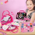 thumbnail image 2 of fastboy Girls Makeup Set Palette Handbag Kids Play Eyeshadow Pretend Play Style 3, 2 of 8