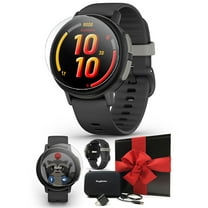 Garmin Bounce 2 (Slate Gray) Kids GPS Smartwatch Gift Box Bundle with PlayBetter HD Screen Protectors, Wall Adapter & Hard Case