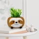 thumbnail image 1 of Maceta sonriente con orificio de drenaje, bonitos adornos para maceta de resina, decoración verde de escritorio para el hogar, jardinería, 1 of 5