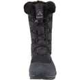 thumbnail image 2 of Kamik Momentum Black II Pull On Rounded Toe Waterproof Fur Trim Ankle Snow Boots (Black II, 6), 2 of 6