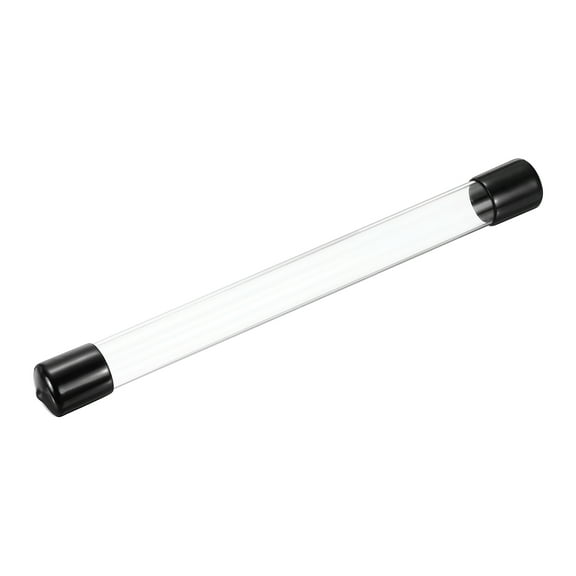 Clear Storage Tube 20x22mm Small Plastic Round Tubing with Caps Rigid Bottle Container 250mm/10 Inch