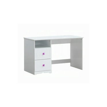 HomeStock Boldly Bohemian DESK With Hutch in White