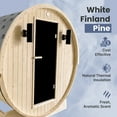 thumbnail image 4 of ALEKO Outdoor Indoor White Pine 3 - 4 Person Barrel Sauna 4.5 kW Heater, 4 of 19