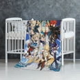 thumbnail image 7 of Genshin Impact Anti-Pilling Flannel 32"X48" Super Soft Plush Air Condition Quilt Fluffy Warm Cozy Decorative Blankets, 7 of 7