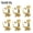 Gold, variant on LOOKSEVEN 6L Inline Guitar Locking Tuners Tuning Pegs Machine Heads 1:18 Gear Ratio for Fender/Stratocaster/Telecaster guitar (Gold)