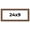 Berry, variant on 24x9 Honey Brown Real Wood Picture Frame Width 0.75 inches | Interior Frame Depth 0.5 inches |