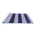 thumbnail image 2 of Ahgly Company Machine Washable Indoor Square Abstract Blue Modern Area Rugs, 4' Square, 2 of 4