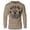 Khaki, variant on GYMISH BICEPS Trees Lightweight Long Sleeve Hooded T-Shirt for Men – Funny Gym Hoodie, Bodybuilding & Fitness Workout Shirt