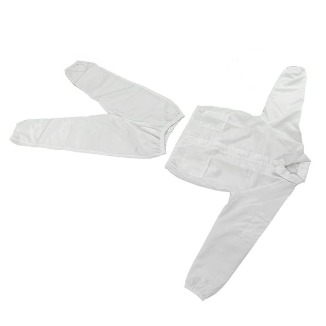 Workshop Coverall White All Size, Polyester Fabric Coveralls, Men Women Protective Suits For Industry