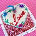 thumbnail image 3 of Love White Heart Embroidered Wool Christmas Ornament, Fair Trade Handmade in Peru, 3 of 3