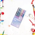 thumbnail image 6 of Glitter Gel Pens for Adult Coloring, 6 Pcs Metallic Glitter Gel Pens Colored Set, Large Capacity Ink Pens for Coloring, Writing, Drawing, Journaling, Note Taking, Orange, 6 of 9