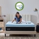 thumbnail image 4 of Lucid - Colchoneta de Memory Foam con Gel Refrescante - Sobrecolchón Ventilado de 10 cm - Topper Suave y Acolchado para Colchón - Alivia Puntos de Presión - Individual, 4 of 7