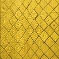 thumbnail image 1 of Ahgly Company Indoor Square Abstract Yellow Modern Area Rugs, 5' Square, 1 of 4