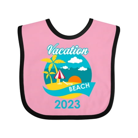 

Inktastic Vacation Beach 2023 Gift Baby Boy or Baby Girl Bib