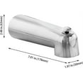 thumbnail image 5 of IPS Inside Thread 7 1/2" Universal Bathroom Tub Spout w/ Diverter Heavy Duty, 5 of 8