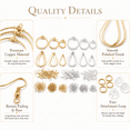 thumbnail image 4 of Kabuer Earring Making Kit, Earring Hooks, Jump Rings, and Earring Backs for DIY Jewelry Crafting, 480 Pcs, 4 of 7