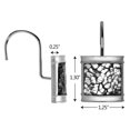 thumbnail image 4 of Ganchos para cortinas de ducha Creative Scents, cristal craquelado, plata, 4 of 8