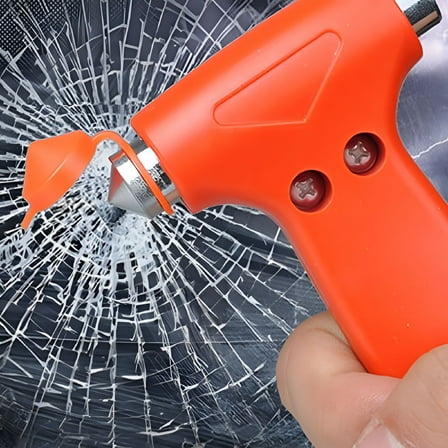 FACEGA 2 in 1 Car Glass Window Breaker Safety Escape Emergency Hammer Seat Belt Cutter