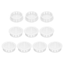 Uxcell 10Pcs 35mm/1.4in Air Vents Round Soffit Vents, White Soffit Vent Cover for Bathroom