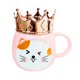thumbnail image 1 of Taza de Ceramica Importacion Gatito Corona Rosa, 1 of 3