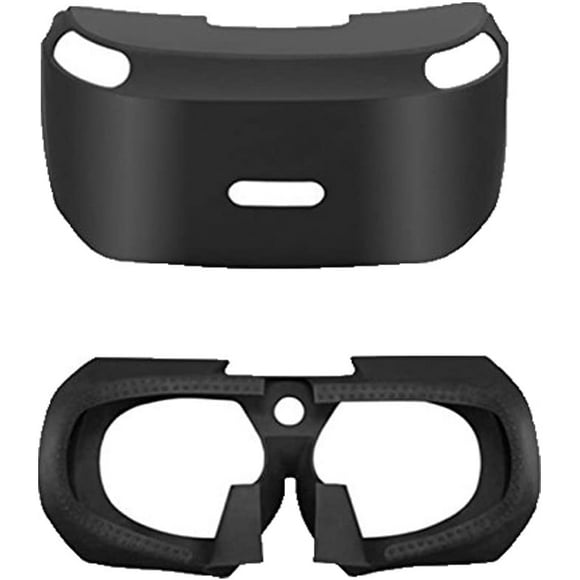 Soft VR Headset Anti-Slip Silicone Rubber Cover Protective Case Eye Shield Protective Cover for Playstation PS4 VR Controller