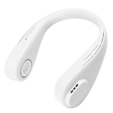

Portable Neck Fan Small Light USB Charging Neck Fan Quiet For Outdoor White