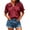 Dark red, variant on Short Sleeved Peter Pan Collar Women Button Down Blouse Tops
