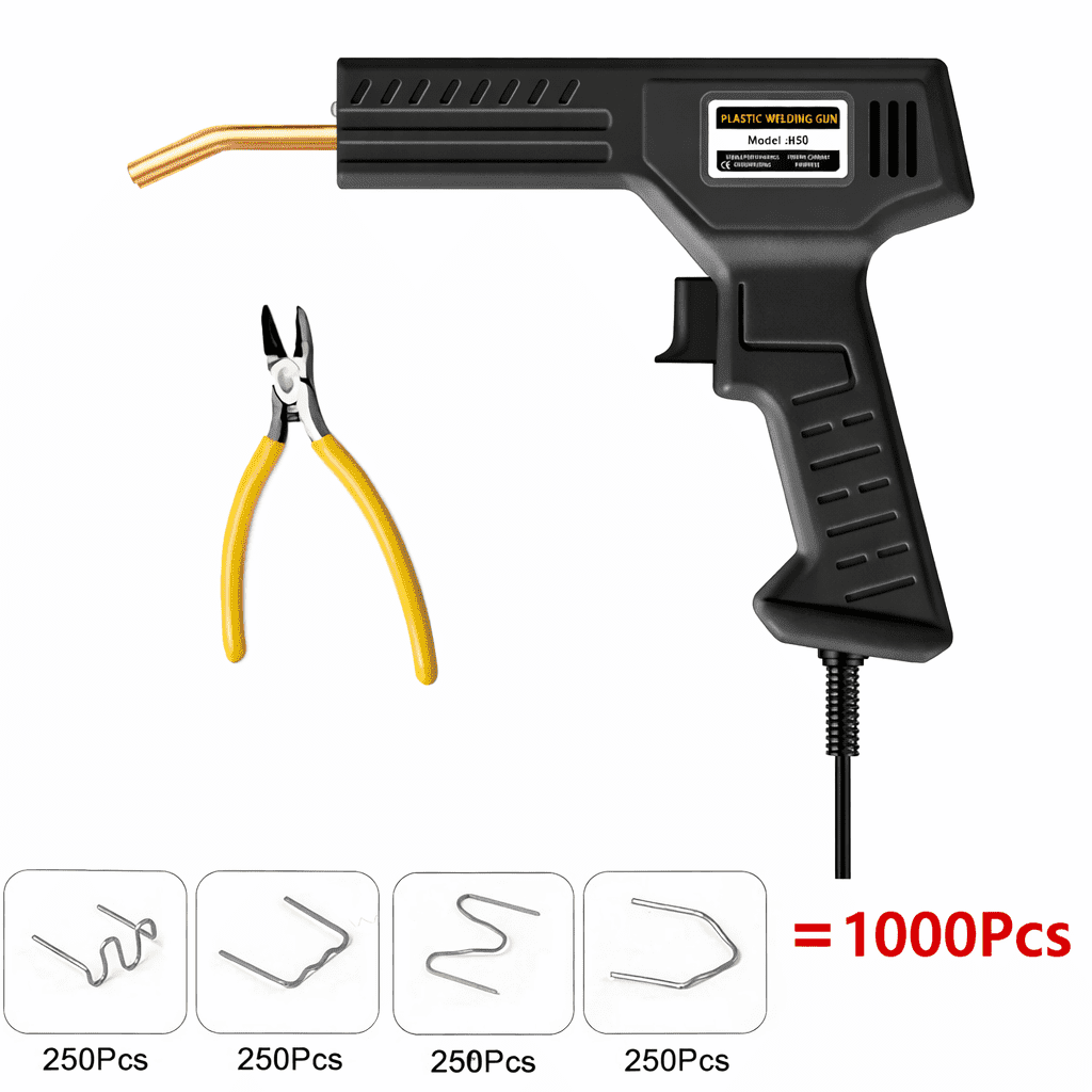 Plastic Welder Kit 1000PCS Hot Stapler Welding Gun for Car Bumper Repair Plastic Repair Tool Kit