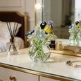 thumbnail image 4 of DefiDgd Handmade Mini Glass Flower Vase Decoration,Glass Flowers Bouquet Small Table Ornaments for Birthday Table Centerpiece Garden Home Decoration,Gift for Mom Women Friends(Yellow), 4 of 6
