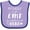 Lavender and Purple, variant on Inktastic My Daddy is an EMT and a Hero Boys or Girls Baby Bib