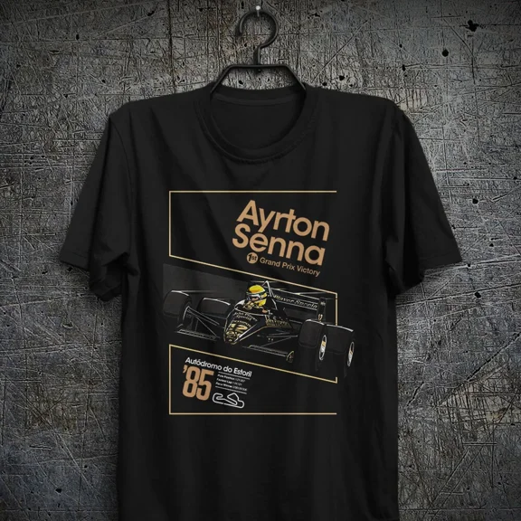 Ayrton Senna 1st Grand Prix Victory Racing Legend Formula 1 Unisex T-Shirt ,up to size 5XL