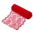 thumbnail image 1 of Cinta de encaje Uxcell con patrón floral, cinta de encaje bordada para costura, manualidades y envoltura de regalos, decoración de bodas en rojo, 1 of 5