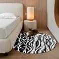 thumbnail image 2 of Round Rug 4Ft Washable Non-Slip, Black White Striped Circle Area Rugs for Living Room Bedroom, Farmhouse Stripes Modern Abstract Art Indoor Floor Mats Carpet Runner for Home Decor Aesthetic, 2 of 8