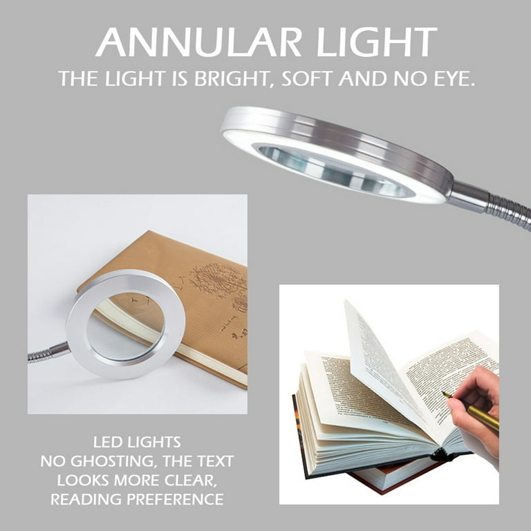 USB Beauty Tattoo Light Magnifying Glass Eye Protection Study Lamp