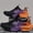 Black Orange, variant on Men'S Lightweight Breathable Running Shoes Equipped with MD Soles And  EVA Insoles, Suitable for Outdoor Activities Feature Carbon Fiber Insole Technology - Designed with a Purple And Teal Gradient,