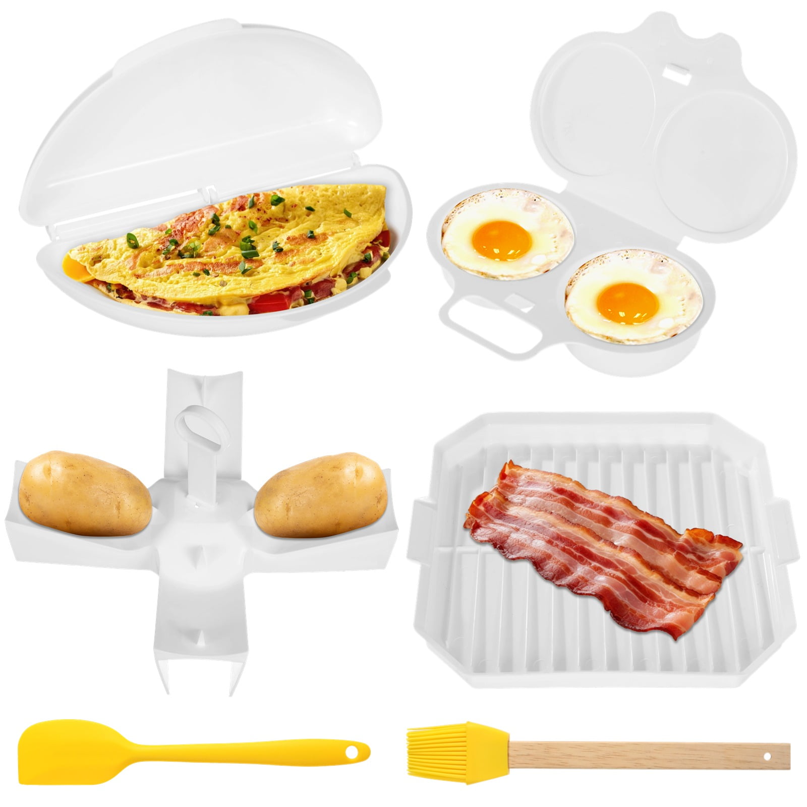 Bacon Wizard – Padella Per Pancetta Al Microonde – Piastra Antiaderente Pieghevole Per Cottura Senza Fumo E Veloce - 4