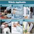 thumbnail image 7 of NOGIS Disposable Plastic Arm Sleeves Cover with Elastic, White Waterproof Adult Long Arm Sleeve Oversleeves Protector Household Cleaning Accessories (100 Pack), 7 of 7