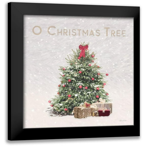 Deiter, Lori 12x12 Black Modern Framed Museum Art Print Titled - O Christmas Tree