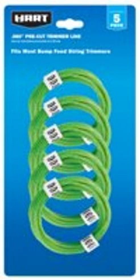 (2 pack) Hart 5 Pack .080" Precut Line for Bump Feed Trimmers