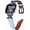 Blue, variant on REQO Compatible with Fitbit Versa 4&Sense 2 Band Women Men,Leather Black headband Replacement Sports & Fitness Watch Wristband Compatible with Fitbit Versa 3&Sense bands for women men