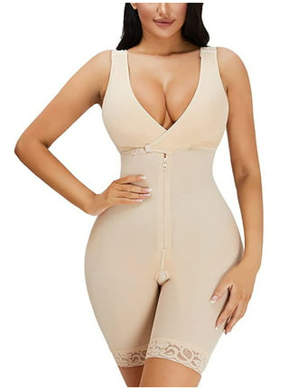 MYD 0075 Fajas Colombianas Reductoras Full Body Post Surgery Girdle  Shapewear Bodysuit (Nude, 2XS) at  Women's Clothing store