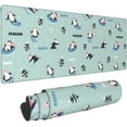 thumbnail image 2 of Cute Cartoon Penguin Gaming Mouse Pad Penguins Large Mouse Pad (31.5x11.8 Inch) Non-Slip Rubber Base Large Desk Mat Desk Protector for Home Office Gaming Work, 2 of 6