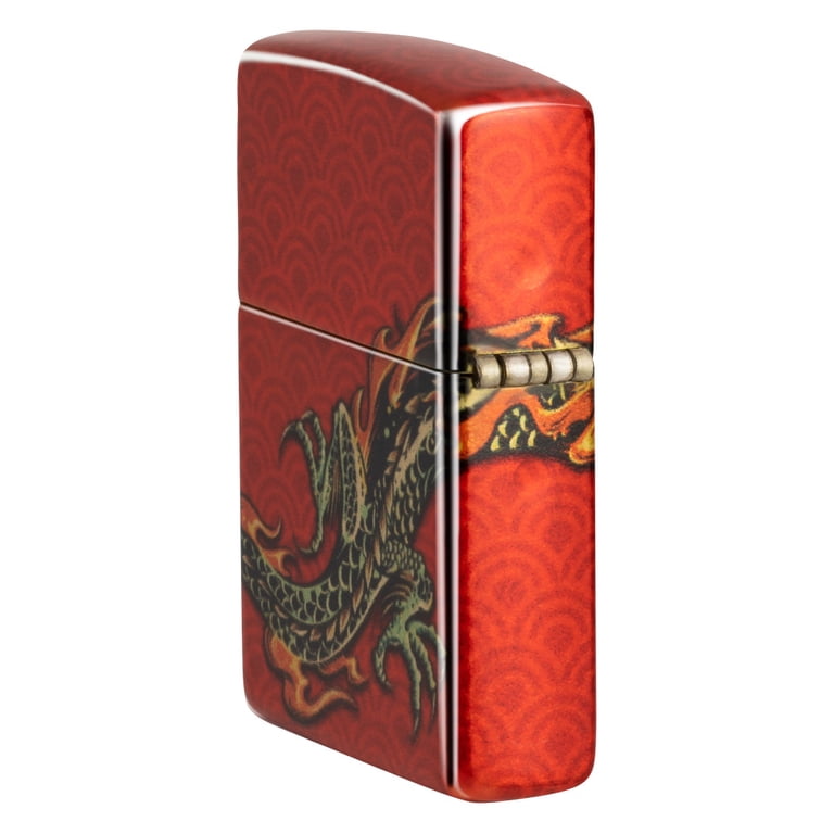 Zippo Dragon Design 540 Color Pocket Lighter - Windproof, Refillable, Made In USA, Red 2 thumbnail image