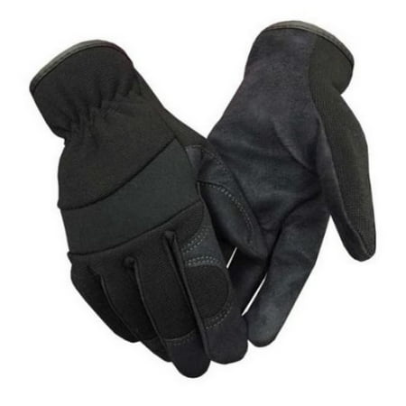

Northstar Suede Palm Lightweight Work Gloves Unisex Unlined Synthetic Black (M)