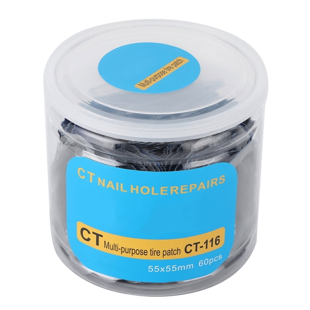Herramienta de reparación de neumáticos, 60 piezas/caja, 55 mm/2,2 pulgadas, parche para neumáticos de coche, parche para neumáticos de coche, diseño meticuloso