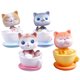 thumbnail image 4 of 4pcs Decoraciones de gatos de dibujos animados Ornamentos de gato Micro Paisaje Garden Cat Statue Ornament, 4 of 5