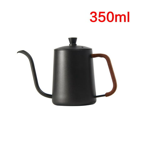 

Drip Kettle 350ml 600ml Coffee Tea Pot Non Stick Coating Food Grade Stainless Steel Gooseneck Drip Kettle Swan Neck Thin Mouth